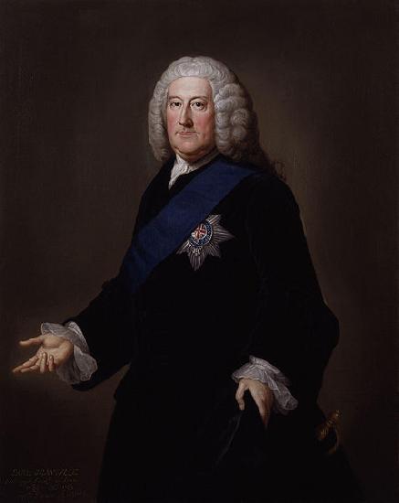 William Hoare Portrait of John Carteret oil painting image